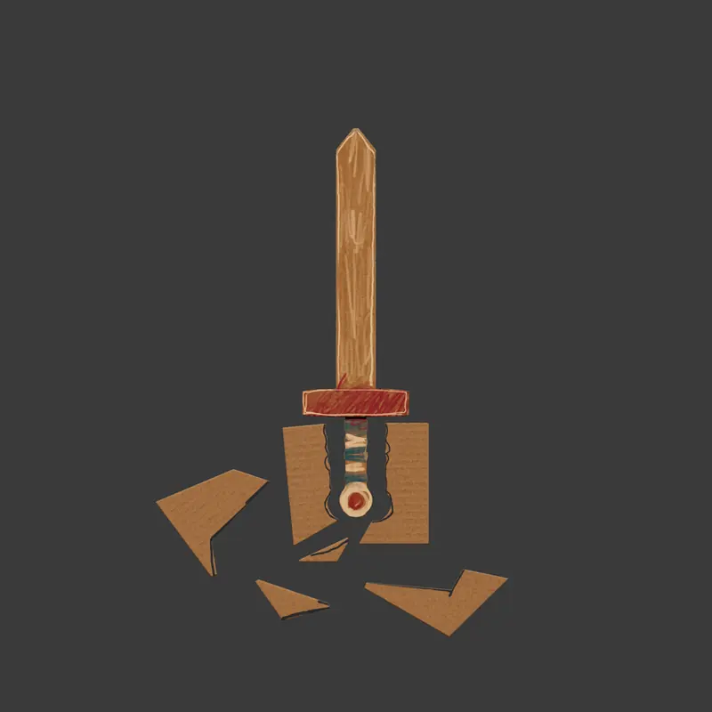 Jumbo, Cardboard sword 2